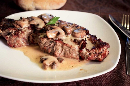 resep steak daging jamur